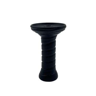 Глиняна чаша 2x2Hookah Medium Spiral Black (Чорний)