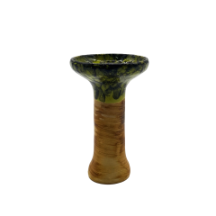Глиняна чаша 2x2Hookah Sky Black Green (Чорний Зелений)