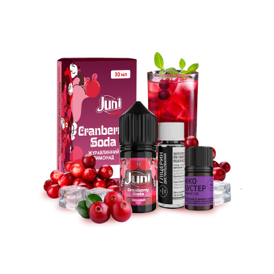 Набор для самозамеса Juni Mix Cranberry Soda (Клюквенная Содовая, 50 мг, 30 мл)