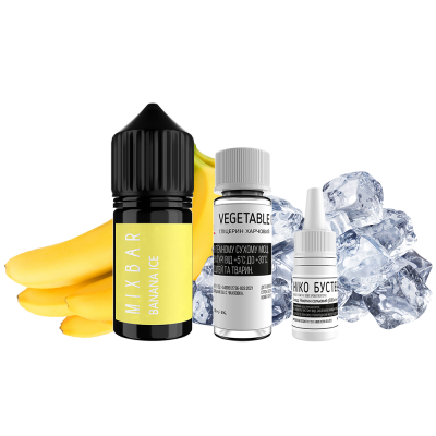 Набір для самозамішування Mix Bar Banana Ice (Банан Льод, 50 мг, 30 мл)