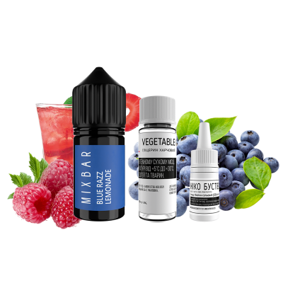 Набір для самозамішування Mix Bar Blue Razz Lemonade (Ягідний Лимонад, 50 мг, 30 мл)
