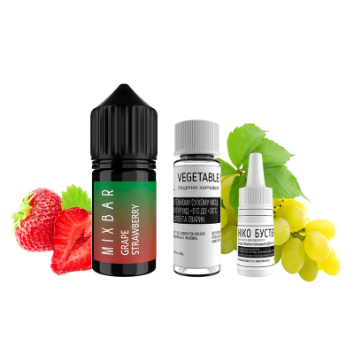 Набір для самозамішування Mix Bar Grape Strawberry (Полуниця Виноград, 50 мг, 30 мл)