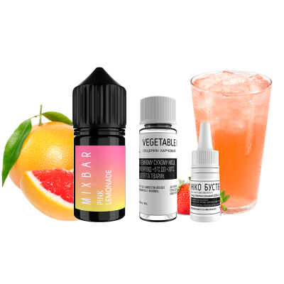 Набір для самозамішування Mix Bar Pink Lemonade (Рожевий лимонад, 50 мг, 30 мл)