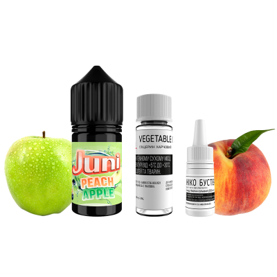 Набір для самозамішування Juni Peach Apple (Персик Яблуко, 50 мг, 30 мл)