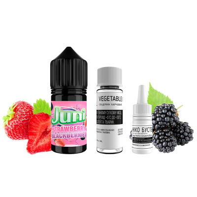 Набір для самозамішування Juni Strawberry Blackberries (Полуниця Ожина, 50 мг, 30 мл)