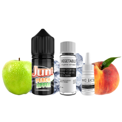 Набір для самозамішування Juni Silver Ice Peach Apple (Персик Яблуко Лід, 50 мг, 30 мл)