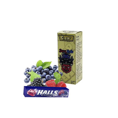Рідина Creepy Berry halls (Ягідний Холс, 50 ​​мг, 30 мл)