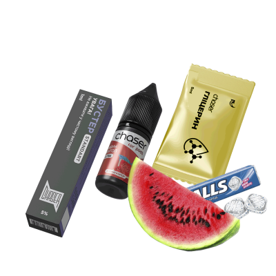 Набір для самозамішування Chaser Watermelon Menthol Ultra (Кавун Ментол, 50 мг, 10 мл)