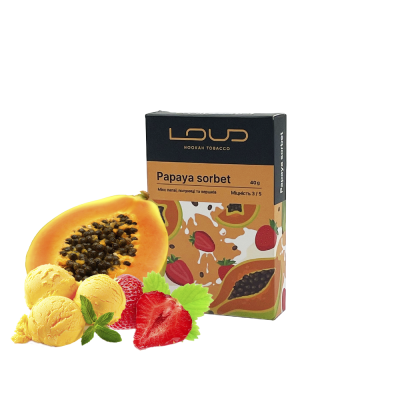 Тютюн Loud Papaya sorbet (Папайя сорбет, 40 г)