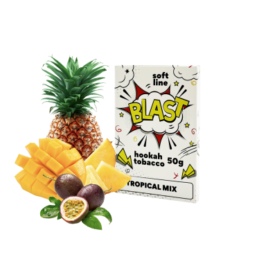 Тютюн Blast Smoke Light Line Tropical mix (Тропічний мікс, 50 ​​г)
