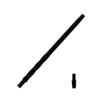 Мундштук для кальяну із алюмінію Strom Black (Чорний, з конектором)