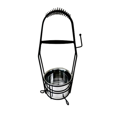 Кошик для вугілля Garden Black Silver (Чорно-сріблястий)