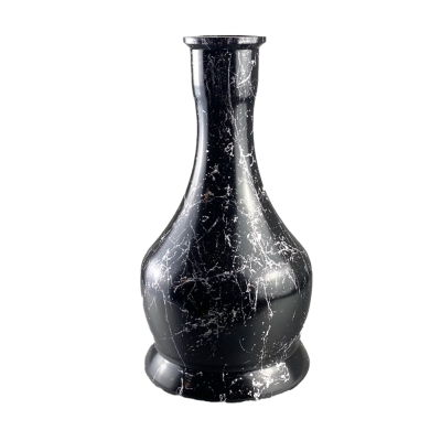 Колба для кальяна Колокол Silver Splash (Чёрный, серебристые разводы) 23697 Колба для кальяна Колокол Silver Splash (Чёрный, серебристые разводы)