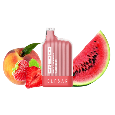 Elf Bar CR5000 Peach Strawberry Watermelon (Персик Клубника Арбуз) Одноразовый POD