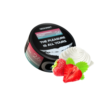 Табак Gedonist №26 Strawberry Cream (Клубника Крем, 100 г)