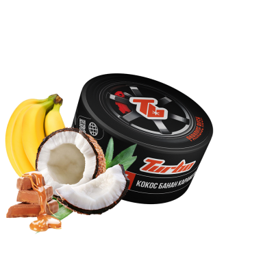 Тютюн Turbo Paradise Rush (Кокос-Банан-Карамель, 100 г)