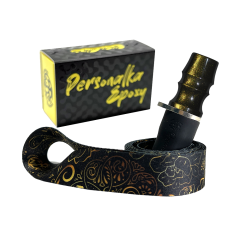 Персональний мундштук Personalka Epoxy Sakura (Чорний із золотом)