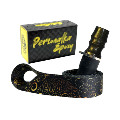 Персональний мундштук Personalka Epoxy Sakura (Чорний із золотом) S397 Персональний мундштук Personalka Epoxy Sakura (Чорний із золотом)