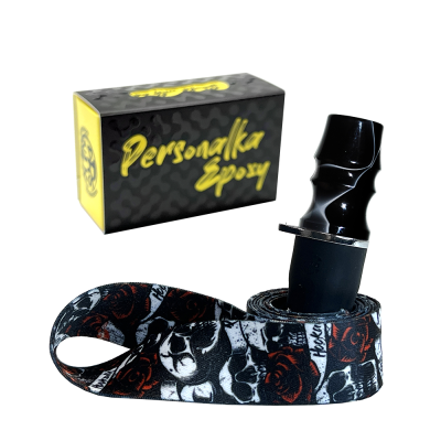 Персональный мундштук Personalka Epoxy Sakura (Чёрный с белым) S398 Персональный мундштук Personalka Epoxy Sakura (Чёрный с белым)