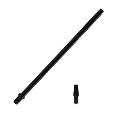 Мундштук для кальяну із алюмінію Stick Black (Чорний, з конектором)