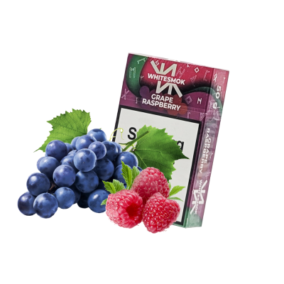 Тютюн WhiteSmok Grape Raspberry (Виноград Малина, 50 г)