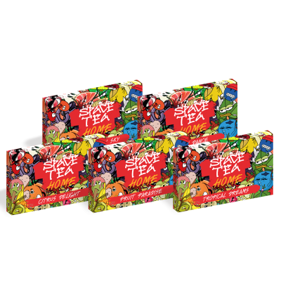 Набір із 5 смаків суміші Space Tea Home Box №1 по 40 г 24016 Набір із 5 смаків суміші Space Tea Home Box №1 по 40 г