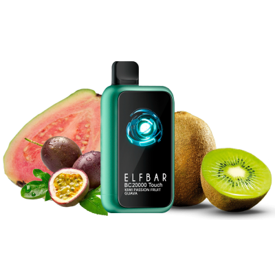 Elf Bar BC20000 Touch Kiwi Passion Fruit Guava (Ківі Маракуя Гуава) Одноразовий POD 24215 Elf Bar BC20000 Touch Kiwi Passion Fruit Guava (Ківі Маракуя Гуава) Одноразовий POD