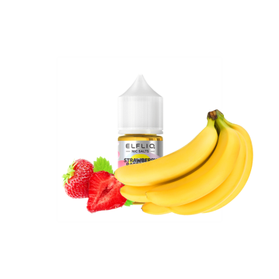 Рідина Elfliq Strawberry Banana (Полуниця Банан, 50 мг, 30 мл)