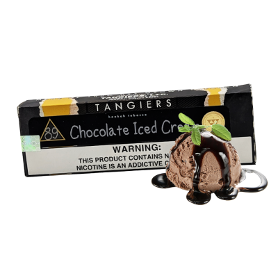 Тютюн Tangiers Noir №89 Chocolate Iced Cream (Шоколадне Морозиво, 250 г) Чорна упаковка