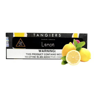 Тютюн Tangiers Noir №91 Lemon (Лимон, 250 г) Чорна упаковка