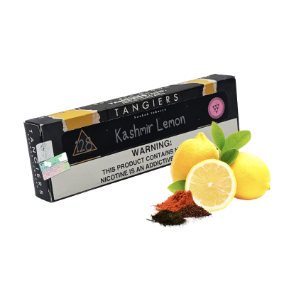 Тютюн Tangiers Noir №128 Kashmir Lemon (Кашмір Лимон, 100 г) Чорна упаковка