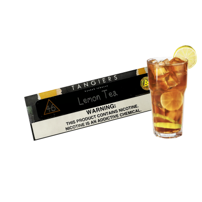 Тютюн Tangiers Noir №46 Lemon Tea (Лімонний чай, 100 г) Чорна упаковка