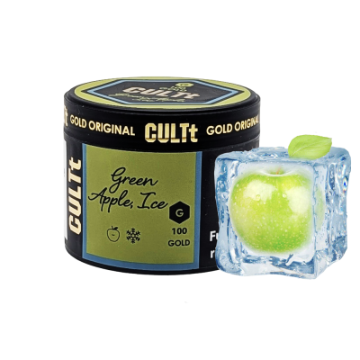 Табак CULTt G100 Green Apple Ice (Зелёное яблоко Лёд, 200 г)