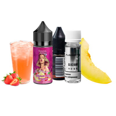 Набір для самозамішування Flavorlab Lady Lemonade melon strawberry (Лимонад диня полуниця, 50 мг, 30 мл)