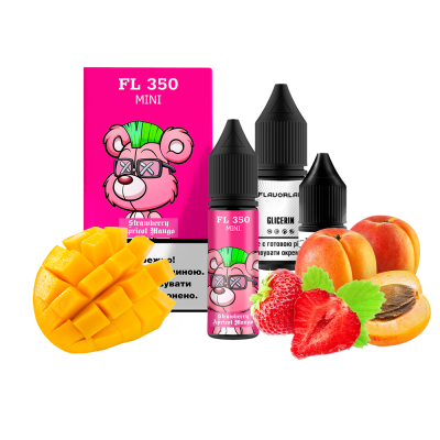 Набор для самозамеса Flavorlab FL350 mini Strawberry Apricot Mango (Клубника абрикос манго, 50 мг, 15 мл)