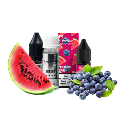 Набір для самозамішування Flavorlab Р1 Чорниця Кавун (50 мг, 10 мл)