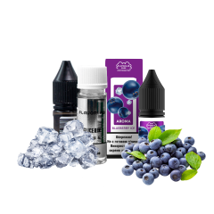 Набір для самозамішування Flavorlab Puff Blueberry ice (Чорниця Льод, 50 мг, 10 мл)
