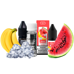 Набір для самозамішування Flavorlab Puff Watermelon banana (Кавун банан, 50 мг, 10 мл)