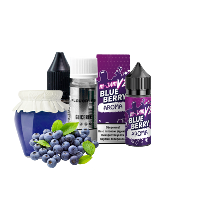 Набір для самозамішування Flavorlab M-Jam V2 Blueberry (Чорниця, 50 мг, 30 мл)