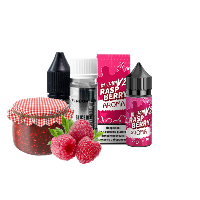 Набір для самозамішування Flavorlab M-Jam V2 Raspberry (Малина, 50 мг, 30 мл)
