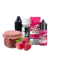 Набір для самозамішування Flavorlab M-Jam V2 Strong Raspberry (Малина, 65 мг, 30 мл)