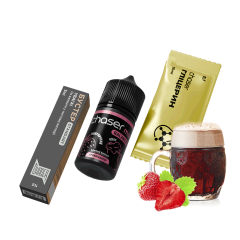 Набір для самозамішування Chaser Mix Strawberry Kvas Ultra (Полуниця Квас, 50 ​​мг, 30 мл)