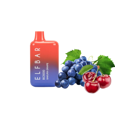 Elf Bar BС5000 Sakura grape (Вишня Виноград) Одноразовий POD