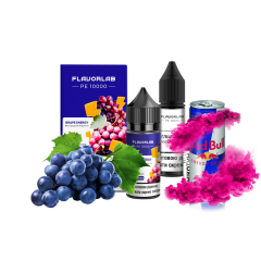 Набір для самозамішування Flavorlab PE 10000 Grape energy (Виноградний енергетик, 50 мг, 30 мл)