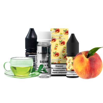 Набір для самозамішування Flavorlab Р1 Зелений чай Персик (50 мг, 10 мл)
