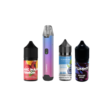 Комплект Joyetech Evio C 2 Pod Kit 800 та стартовий набір рідин