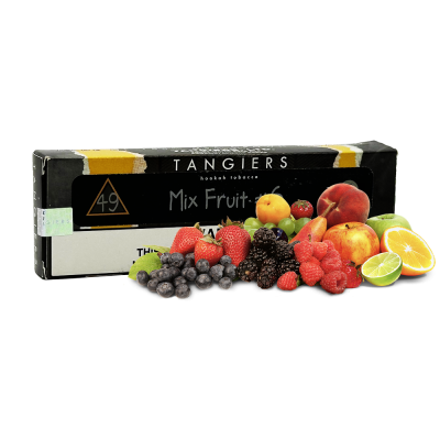 Табак Tangiers Noir №49 Mixed Fruit (Фруктовый микс, 250 г) Чёрная упаковка