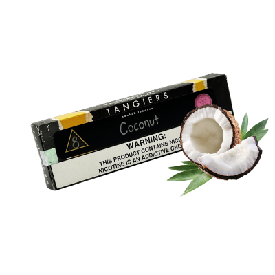 Тютюн Tangiers Noir №8 Coconut (Кокос, 100 г) Чорна упаковка