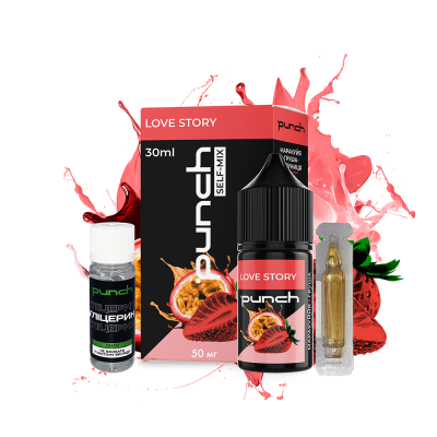 Набір для самозамішування Punch Love story (Груша Полуниця Маракуя, 50 мг, 30 мл)