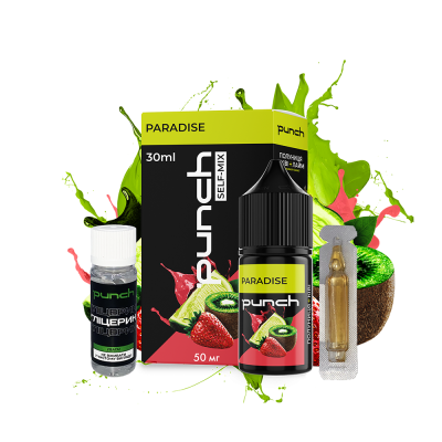 Набір для самозамішування Punch Paradise (Ківі Полуниця Лайм, 50 мг, 30 мл)